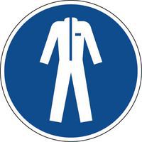 Gebodsbord - Veiligheidskleding verplicht - Zelfklevend