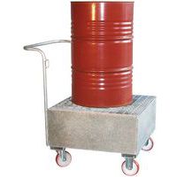 gegalvaniseerd opvangwagentje 1 vat