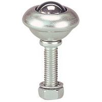 Kogelrol van roestvrij staal - Bevestiging met draadstift