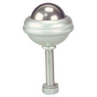 Stalen kogelrol - Bevestiging met draadstift