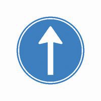 Gebodsbord - Pijl - D4