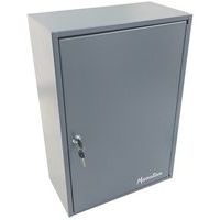 Sleutelkast, Materiaal: Staal, Totale hoogte: 550 mm, Totale breedte: 380 mm, Kleur: Lichtgrijs