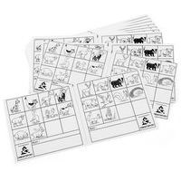 Controlekaart boerderij dieren Oriëntatieloop - set 50 - Orientsport