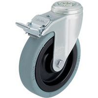 Wiel met boutgat - draagvermogen 60 tot 110 kg - geremd zwenkwiel