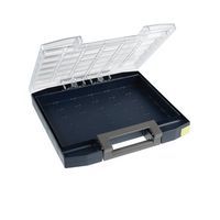 3 x assortimentsdoos kleine onderdelen magazijn – 284 x 390 x 60 mm – sorteerdoos met transparant deksel sorteerkoffer gereedschapskist assortimentskoffer doos met uitneembare vakken