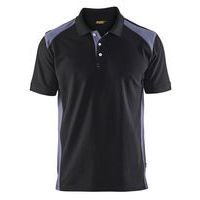Polo shirt 3324 zwart/grijs - Blaklader