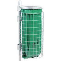 Afvalzakhouder op poot met stalen afwerking - 110 l