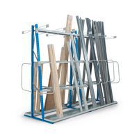 Configuratievoorbeeld dubbelzijdig met 1 basisstelling + 1 aanbouwstelling