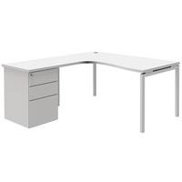 Compact bureau met ladeblok