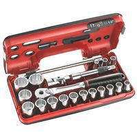 Doppenset 1/2 Detection Box metrisch - 12-kant - 20-delig - Facom