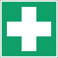 Nood- en evacuatiebord vierkant - Eerstehulp - Hard
