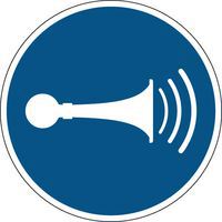 Gebodsbord - Claxonneren - Hard