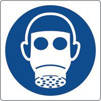 Gebodsbord - Ademhalingsbescherming dragen - Aluminium