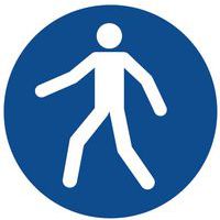 Gebodsbord - Voetpad gebruiken - Aluminium