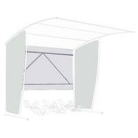 Achterwand voor fietsenstalling - Rechthoekig