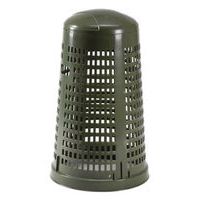 Ronde afvalbak van geperforeerd kunststof Ruff - Vepabins