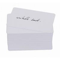 Kaart dun pvc - 1 zijde met schrijfvak - set van 100 - Sogedex