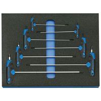 Haakse stiftsleutelset in 2/4 Check-Toolmodule 2005CT2-2143KTX Gedore