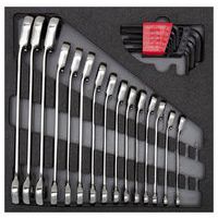 Ringratel-steeksleutel en haaks 2/3 24 delig R22250001 - GedoreRed