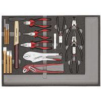 Gereedschapset tangen, hamers en beitels 29 dlg R22350001 - GedoreRed