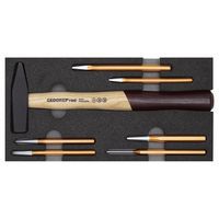 Hamer- en Beitelset in 1/3 module 7-delig R22150019 - GedoreRed