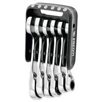 Etui met 6 korte combinatieratelsleutels