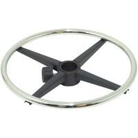 Ring voetensteun verchroomd - Foröl