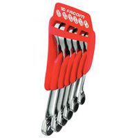 Set van 6 scharnierende ringratelsleutels