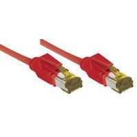 Netwerksnoer RJ45 op Kabel CAT 7 S/FTP LSOH SNG rood 0.3 m