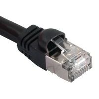 Netwerkkabel RJ45 VoIP CAT 6 S/FTP zwart 1 m