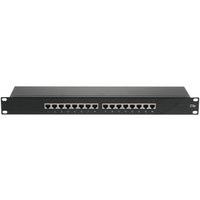 Patchpanel 19 INCH 1U 16 Poorten CAT 5E STP