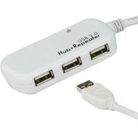 Verlengsnoer ATEN UE2120H-USB 2.0, 12 mtr.+Hub 4 poorten
