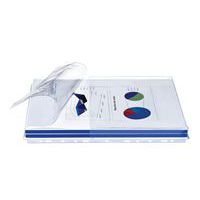 Showtas, 11-gaats perforatie, pvc A4 met zijvouwen van 2 cm en overslag