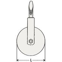 L = breedte (vaste kap)