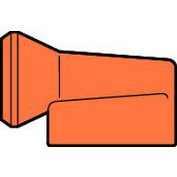 rechthoekig mondstuk 6 gaten Ø 2,5 mm