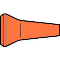 rond mondstuk 1 gat Ø 1,6 mm, Ø 3,2 mm, Ø 6,35 mm