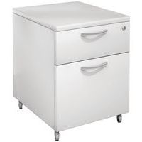 Verrijdbaar ladeblok, Materiaal: Gemelamineerd, Totale hoogte: 60 cm, Aantal laden: 2, Totale breedte: 42 cm