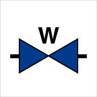 Markering van de waterkraan - Aluminium