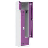 L-vormige, ruimtebesparende garderobekast - 1 kolom - Breedte 400 mm