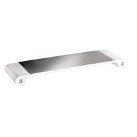 Monitor verhoger STUDY met 4 USB-aansluitingen grijs/wit - UNILUX