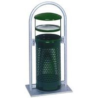 Afvalzakhouder met sluiting - Gegalvaniseerd - 60 l