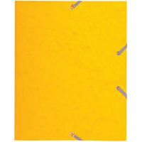 Map met elastiek 3 kleppen, karton. Schoolformaat, 17x22cm - Exacompta