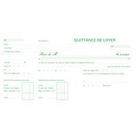 Bonboek huurkwitantie  horizontaal 13,5x18 ,5 FR. Exacompta