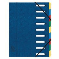 Sorteermap harmonika® elastiek glanskarton 9 vaks Exacompta