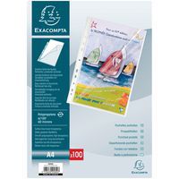 Showtas 100 st. geperf. zijde opening glad pp 6/100ste A4 - Exacompta