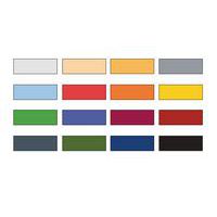 1 gebroken wit2 zalm roze3 goudgeel4 lichtgrijs5 lichtblauw6 rood7 oranje8 geel9 groen10 blauw11 wijnrood12 bruin13 donkergrijs14 donkergroen15 donkerblauw16 zwart