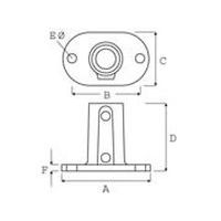 buisgrootte 	D 	E 	F 	A 	B 	C Ø 27 mm 	76 	11 	8 	112 	76 	64 Ø 42 mm 	88 	14 	10 	144 	102 	80Ø 48 mm 	88 	14 	10 	156 	117 	92 