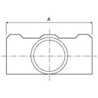 Buisgrootte 	AØ 27 mm 	88Ø 42 mm 	120Ø 48 mm 	136
