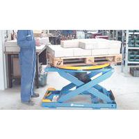 De tafel blijft op werkhoogte bij verlaging van de belasting