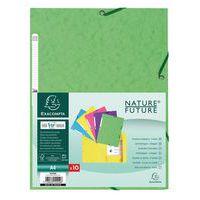 Map met 3 kleppen, met elastiek, glanskarton 400 g/m² ® A4